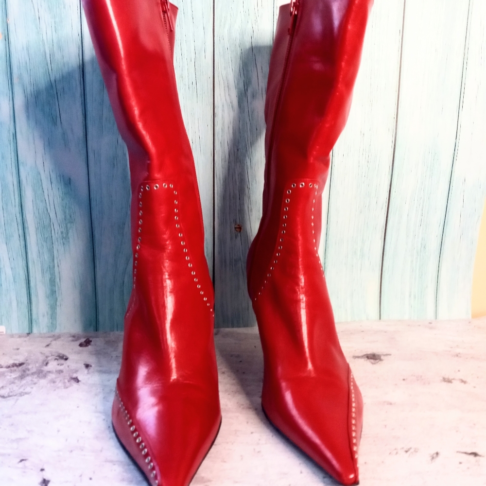 DO NOT BUY - RESERVED..Bundle of Christian Dior boots, Prada shirt, Mui Mui